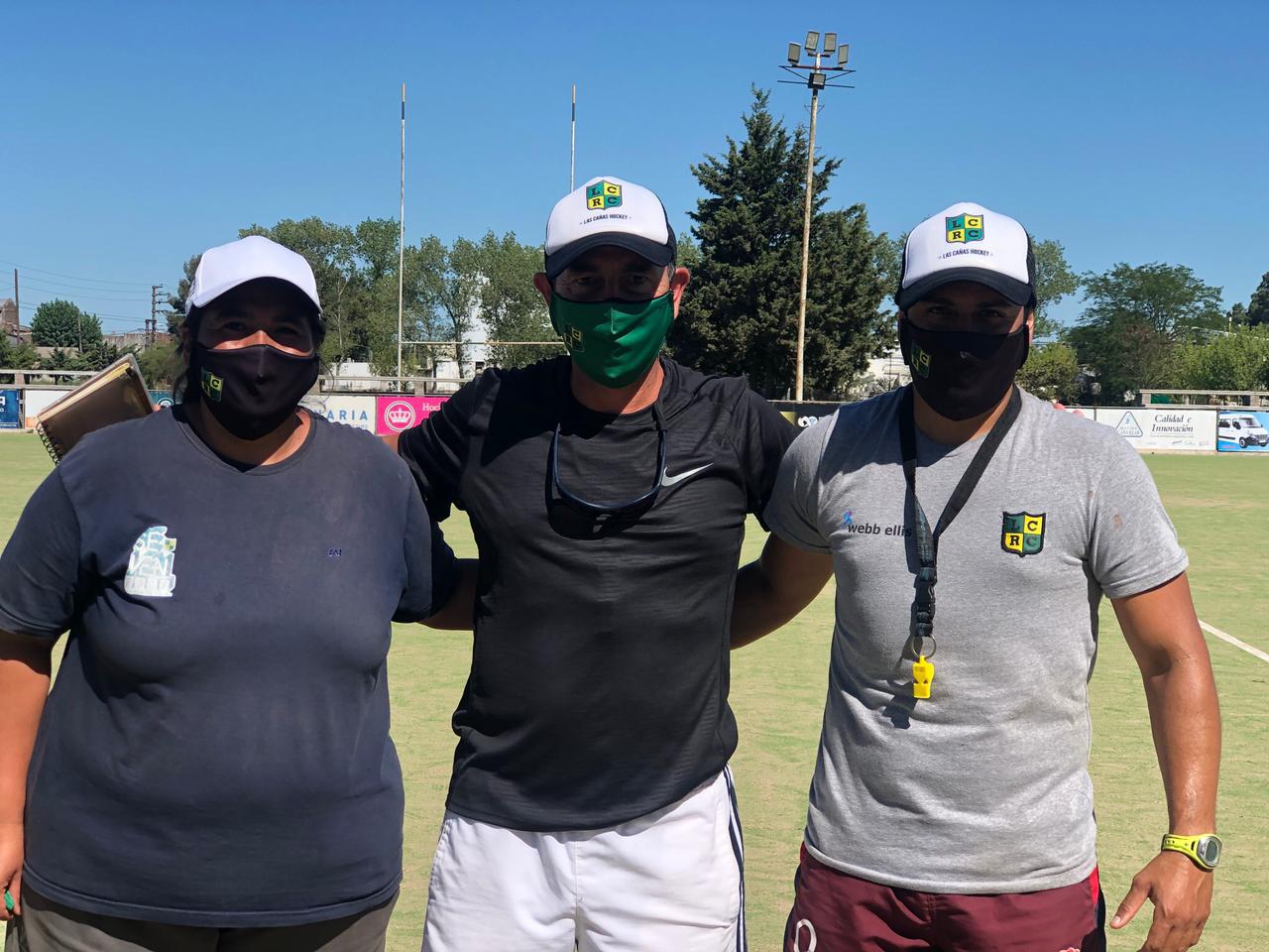 hockey las cañas aguirre, Rozanski (DT) y Juán Cruz Trabucco