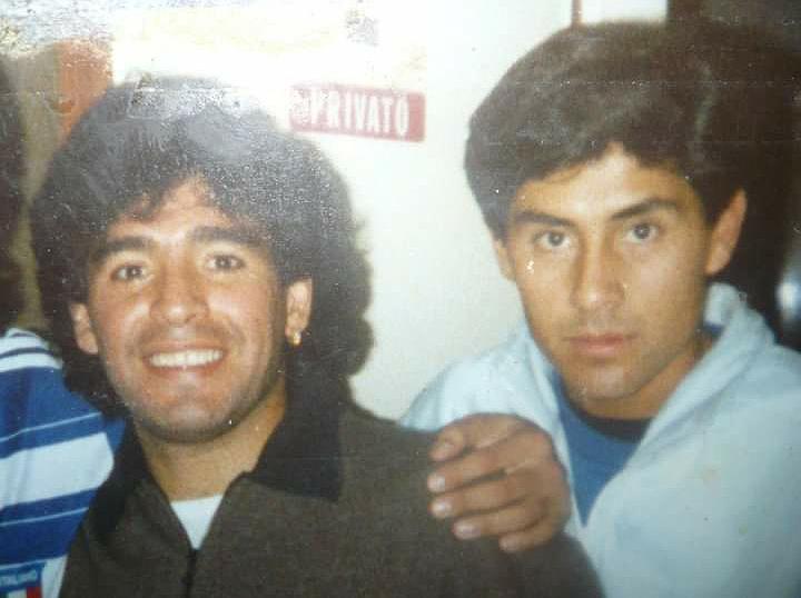 LUIS SOSA con diego Maradona en viaregio italia nos fue a visitar