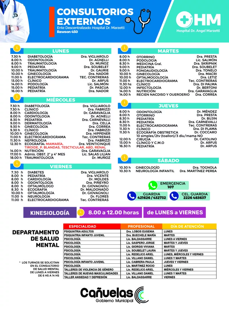consultorios externos marzo 23