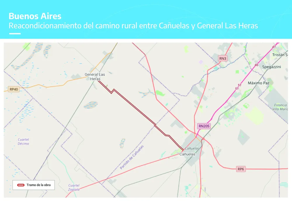 Mapa del camino rural a intervenir
