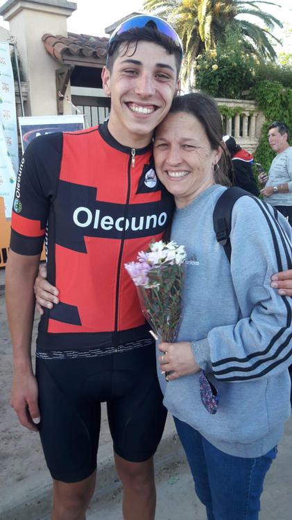 ciclismo octavio salmon y su madre