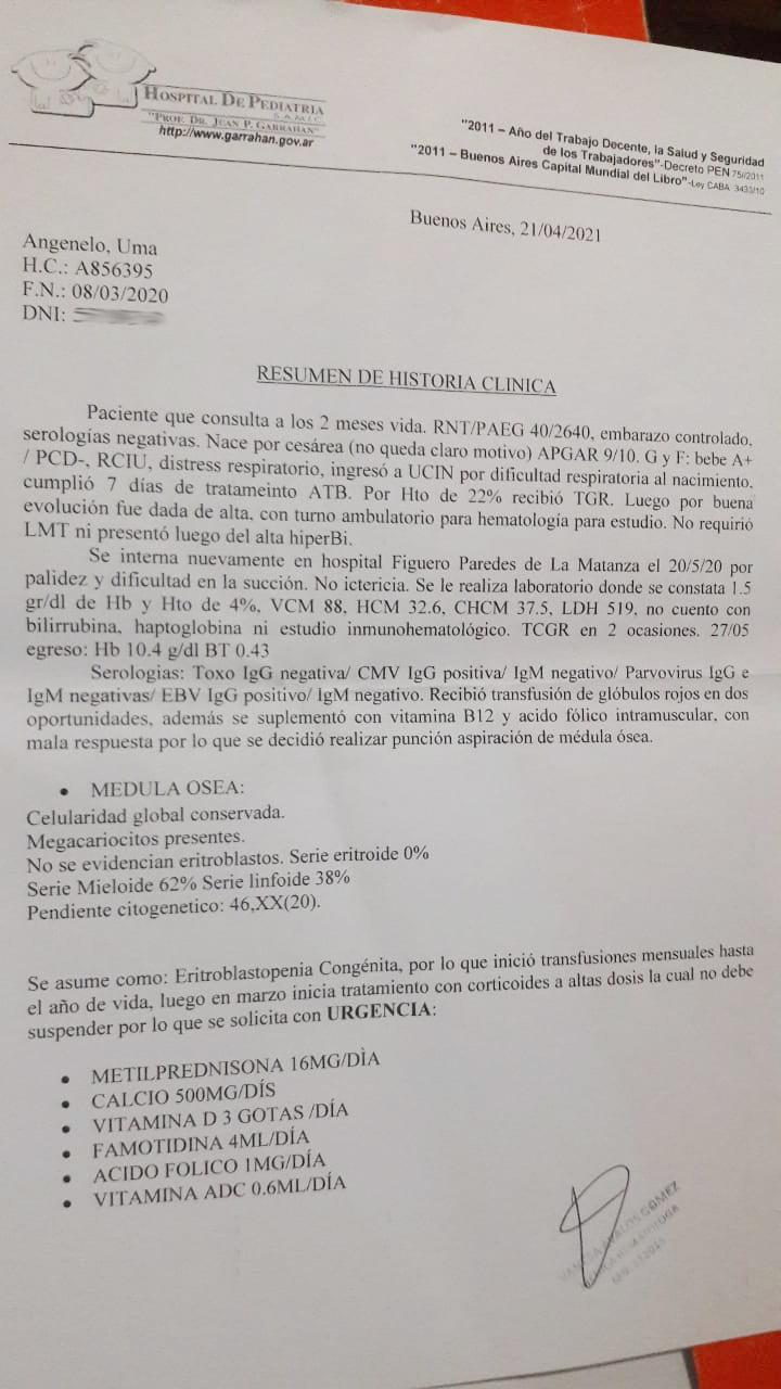 historia clinica uma