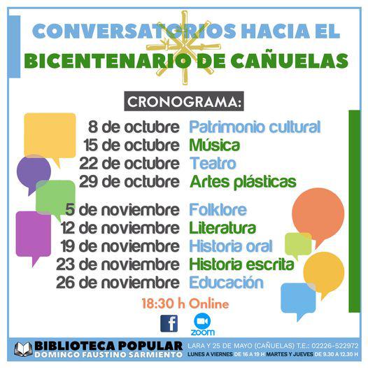 cronograma de conversatorios