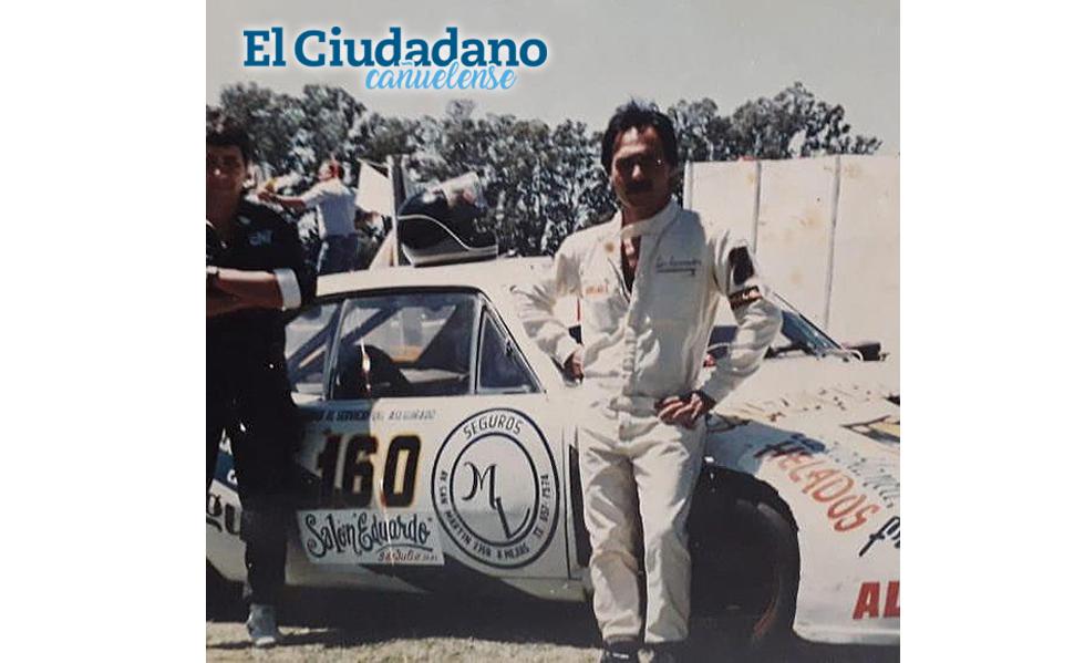 linares y su primer auto de tc DODGE con logo