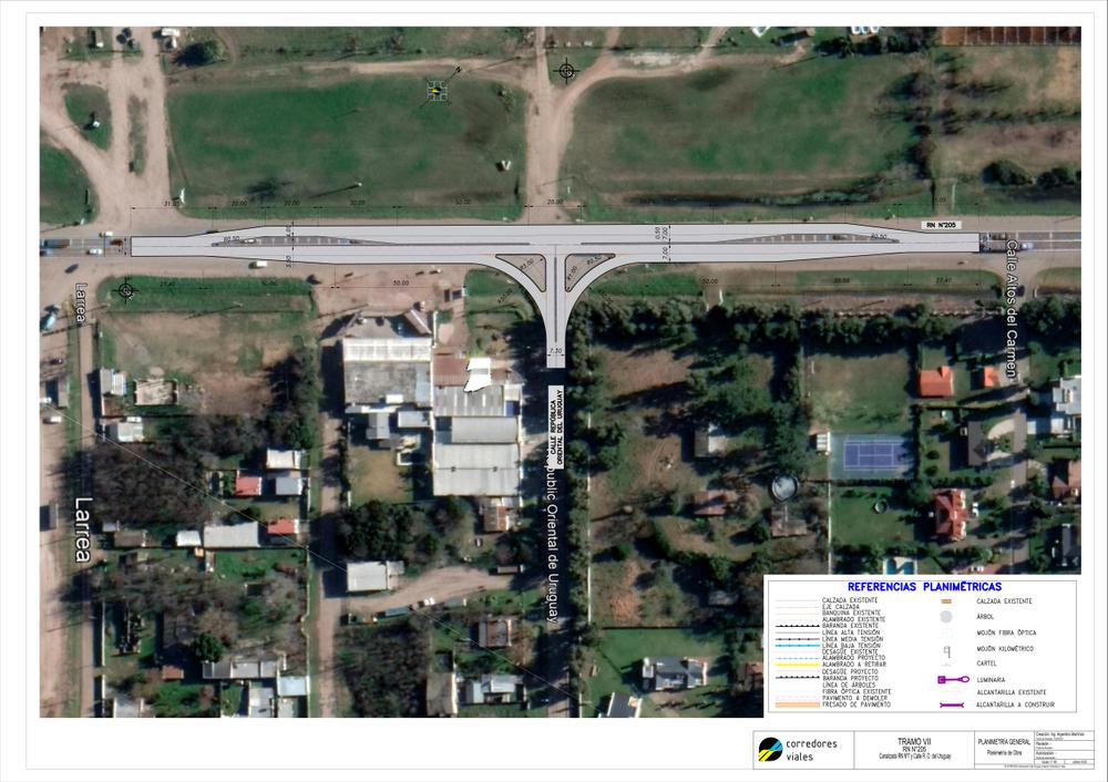 Planos darsena Ruta 205 y Uruguay