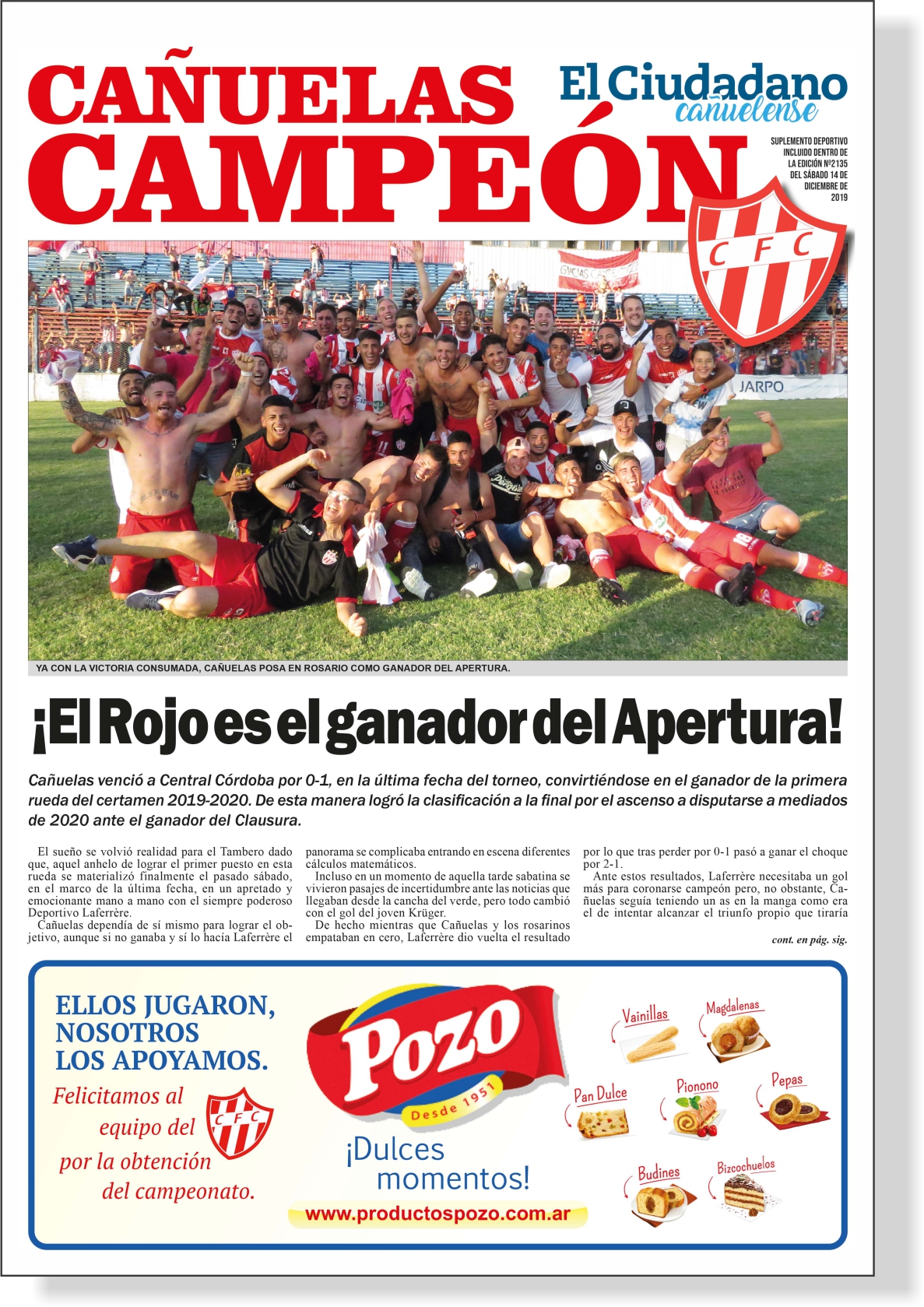 Tapa Suple Cañuelas Campeon CON SOMBRA