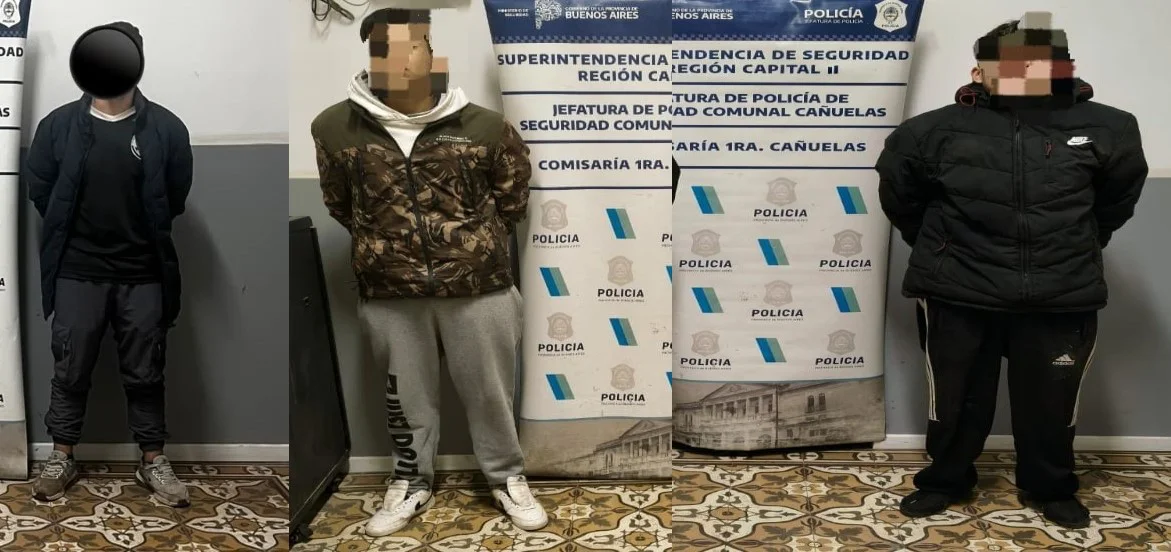tres detenidos