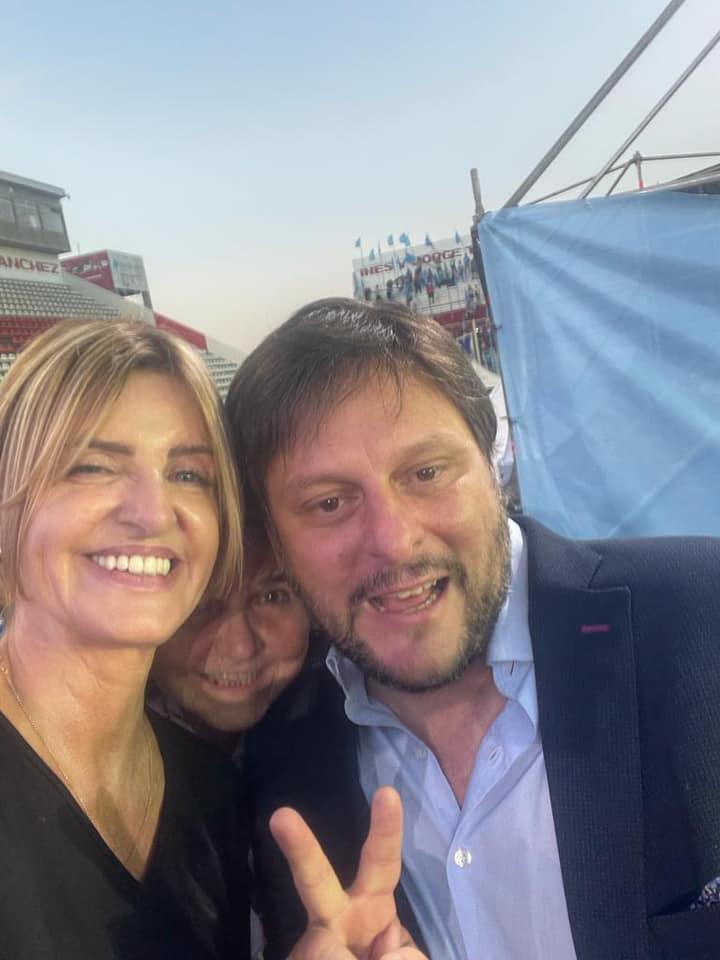 MF junto a Leandro Santoro