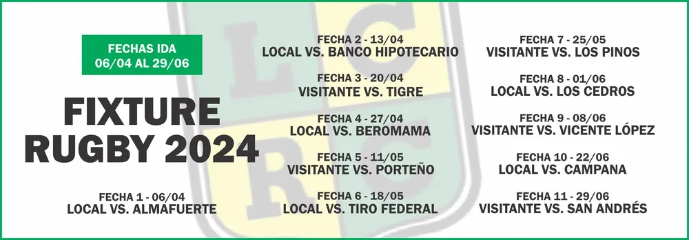 Las Cañas rugby fixture 2024 rgb