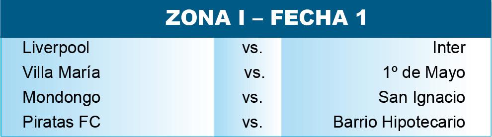 Liga cañuelense Fecha 1