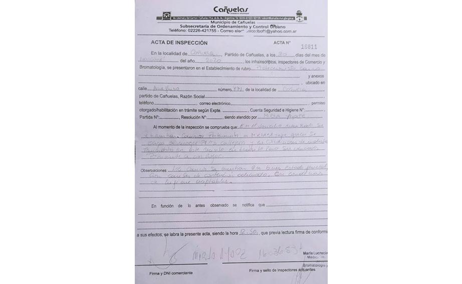 Insepccion en AMMA web