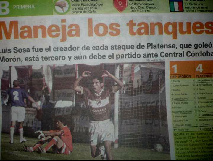 LUIS SOSA EN PLATENSE DIARIO OLE