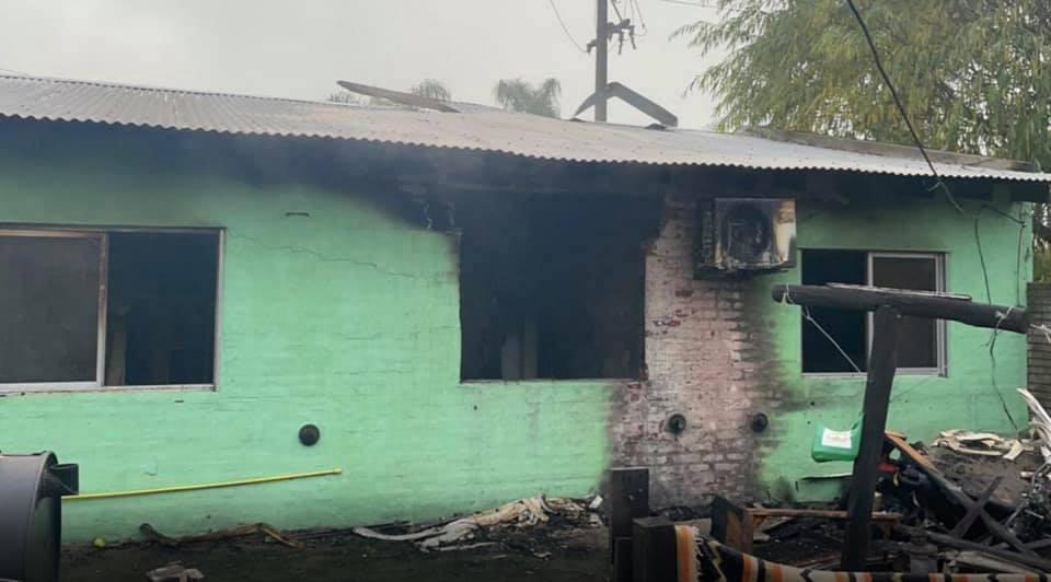 casa incendiada