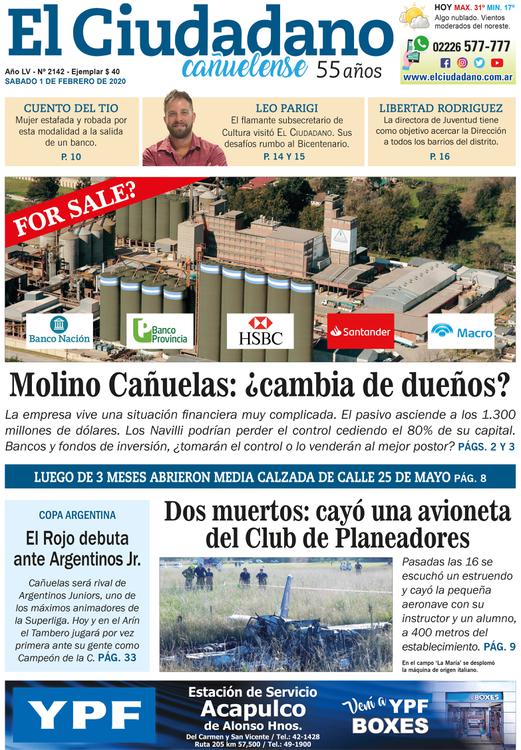 El Ciudadano Página 01 TAPA edicion 2142