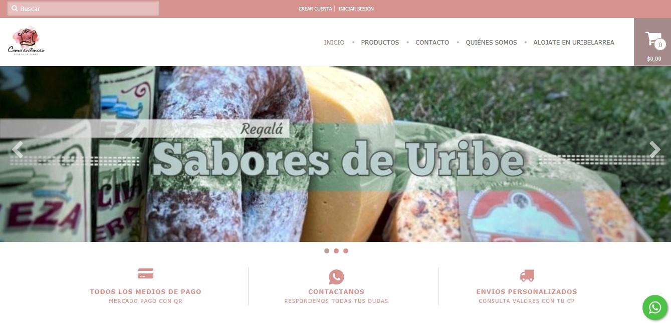 tienda on line como entonces