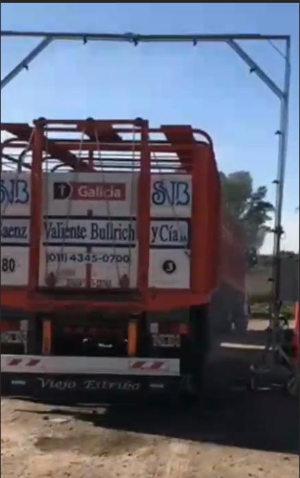 Porticos de desinfeccion camion 1